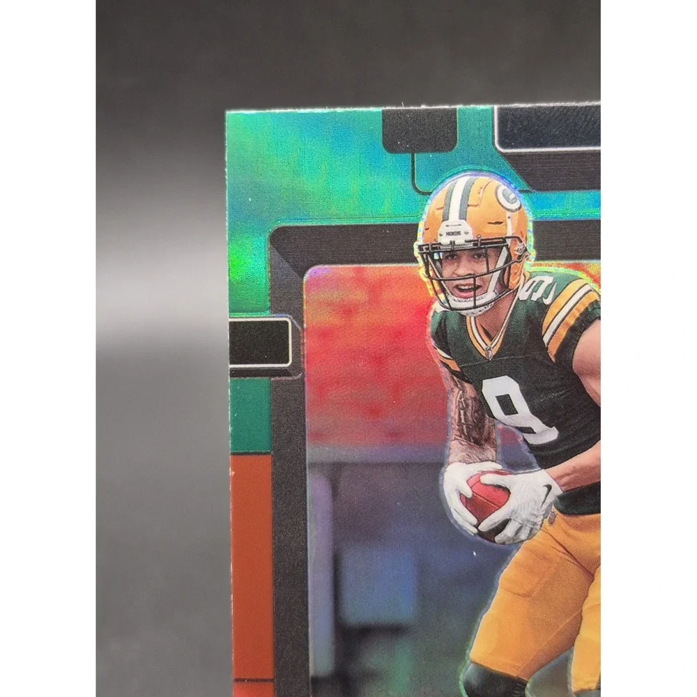 2022 Panini Donruss Christian Watson #P-319 Preview Red & Green Rated Rookie